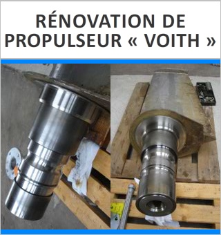 Rénovation de propulseur Voith